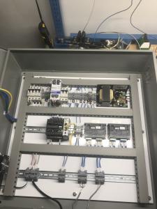 well organized equipment cabinet